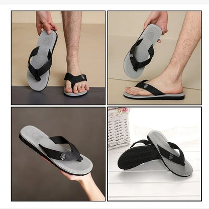 Casual Summer Flip Flops For Men With Non Slip Sole Flat Slides Comfortable Indoor Outdoor Beach Ho 4