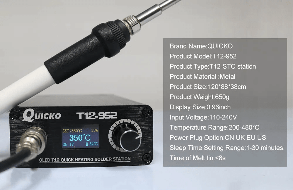 Quick Heating T12 Digital Soldering Station With OLED Display 2