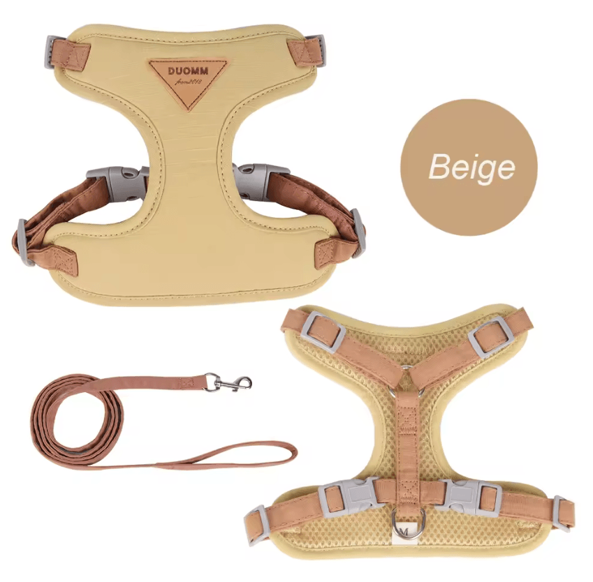 PawComfort Breathable Mesh Pet Harness And Leash Set 4