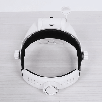 USB Rechargeable LED Glasses Magnifier For Precision Work 4