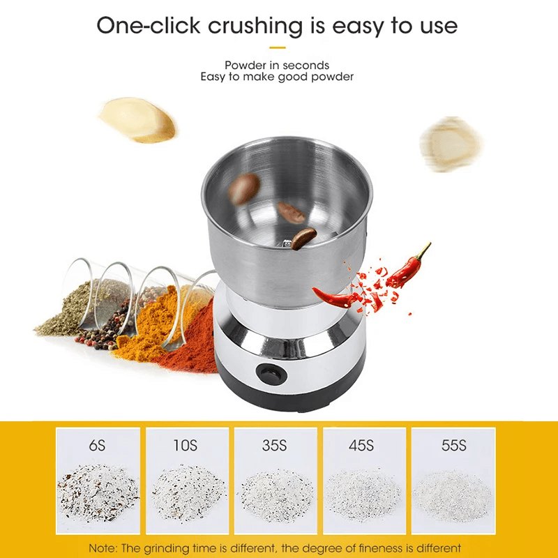 Mini Electric Grinder For Baby Food Spices And Coffee Beans  300ml Compact Pulverizer With 2 Or 4 B 3