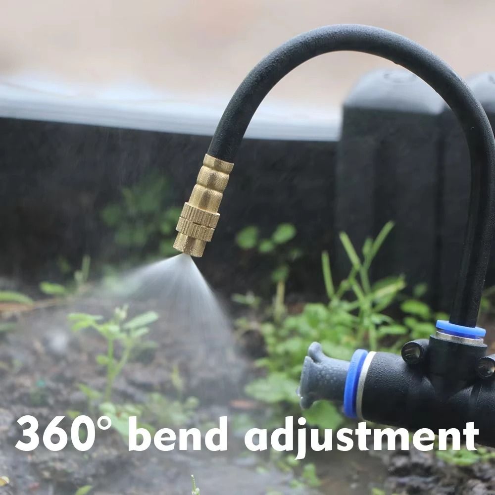Flexible Garden Misting Cooling Kit With 8mm Hose For DIY Patio Watering And Fogging Irrigation 4
