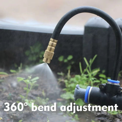 Flexible Garden Misting Cooling Kit With 8mm Hose For DIY Patio Watering And Fogging Irrigation 4