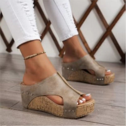 Effortless Chic Wedge Platform Summer Sandals