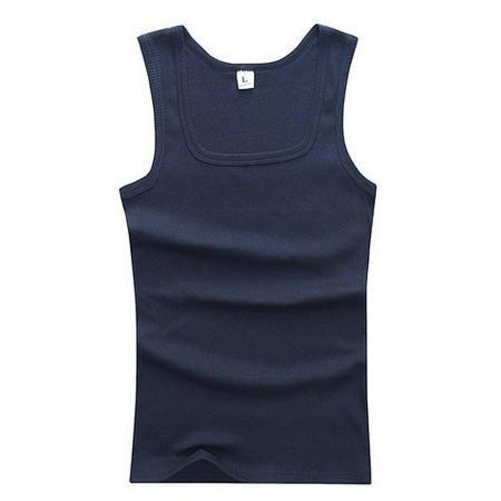 Summer Bodybuilding Sleeveless T-Shirt Elastic Cotton Top for Men & Women, Basic Muscle Shirt for Fitness & Gym Wear