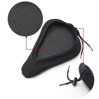 Padded Gel Bike Seat Cushion With 3D Foam Support For Mountain And Exercise Bikes 3