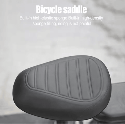 ComfortRide Wide Mountain Bike Saddle with Spring Shock Absorption