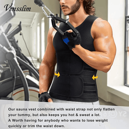 Men Slimming Waist Trainer Compression Vest 3