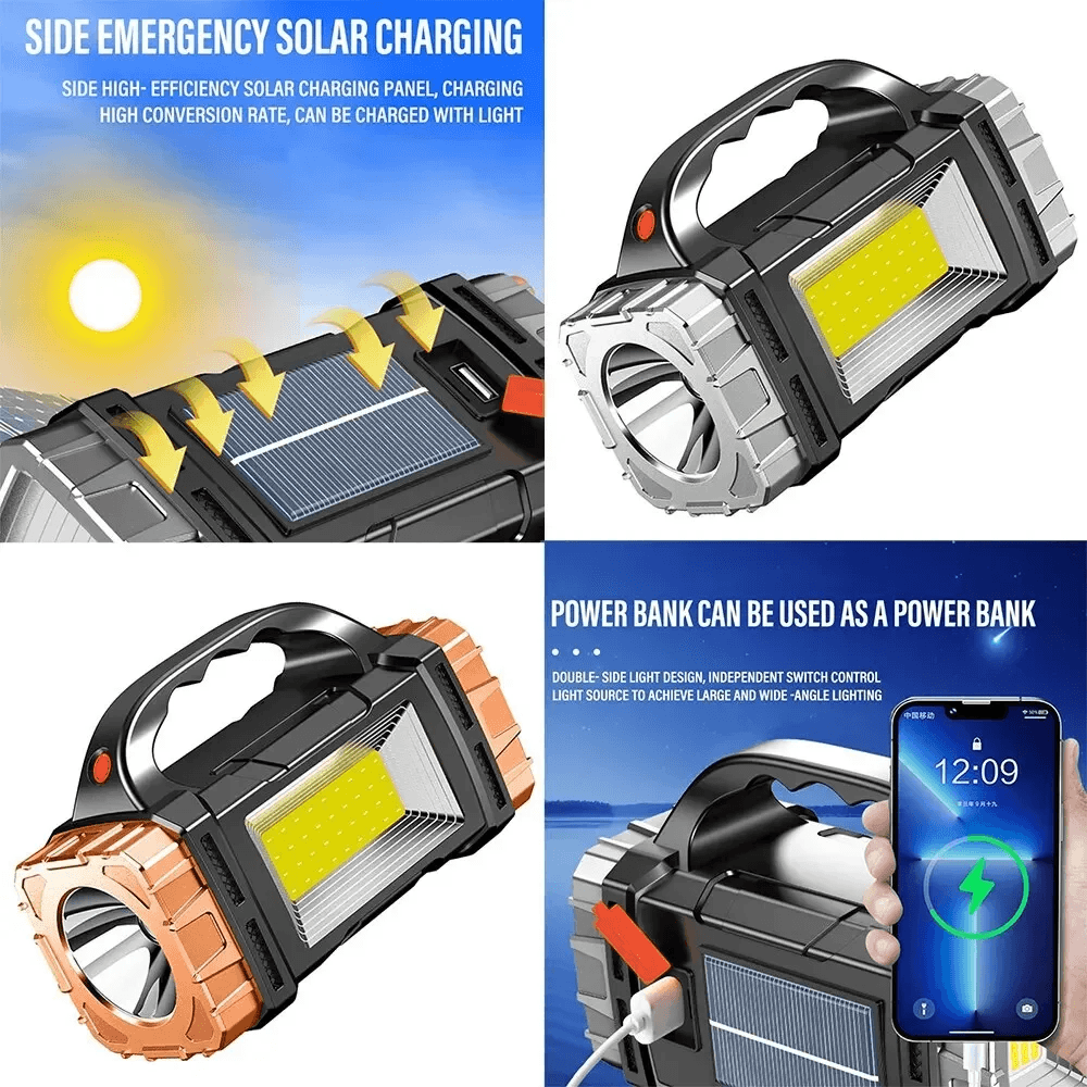 Rechargeable LED Flashlight With Power Bank Function 1