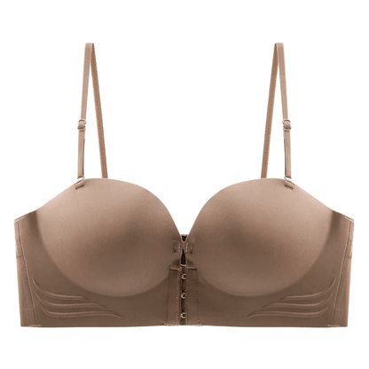 Seamless Strapless Push Up Bra With Front Closure 8