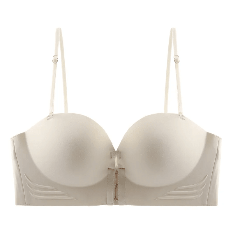 Seamless Strapless Push Up Bra With Front Closure 9