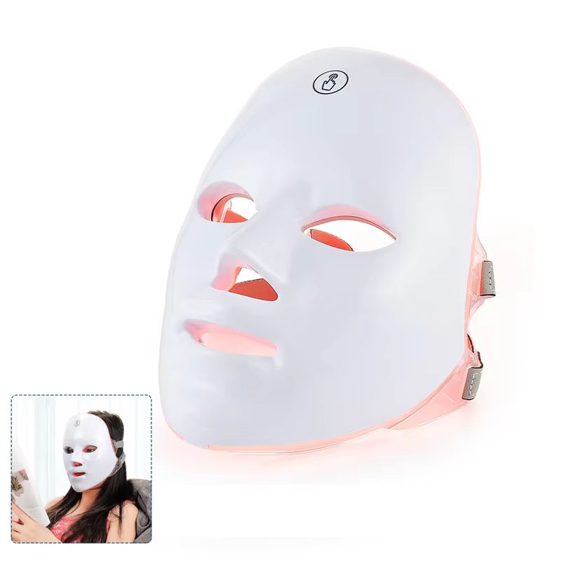Wireless Photon Rejuvenation LED Beauty Mask 7 Color Face and Neck Therapy