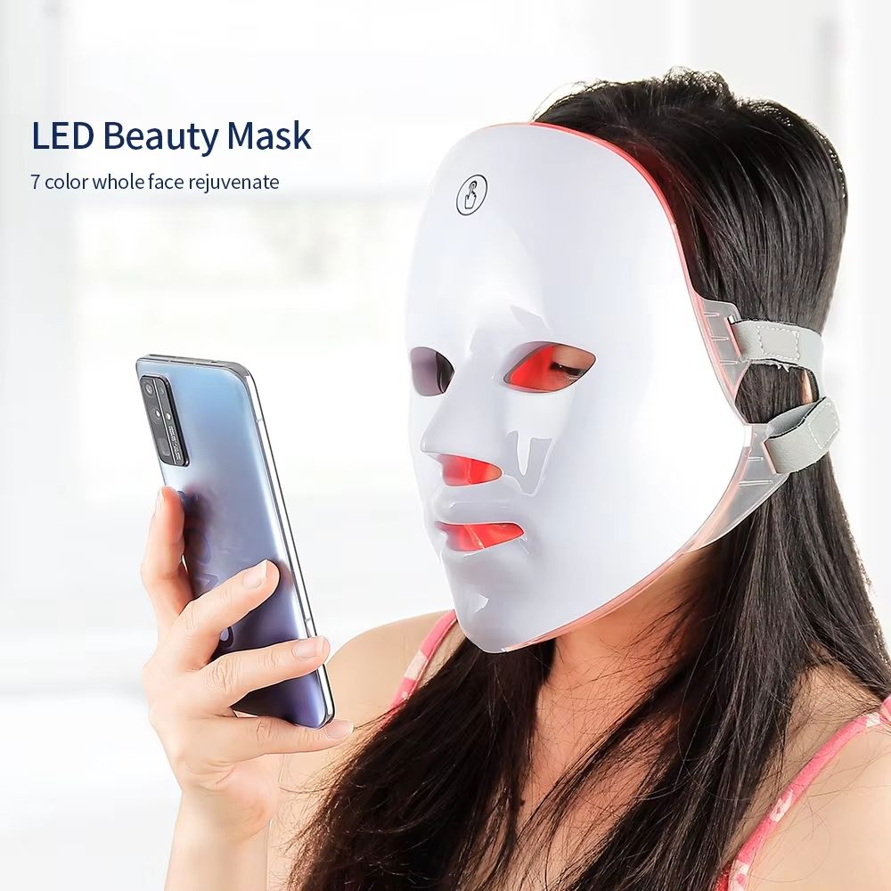 Wireless Photon Rejuvenation LED Beauty Mask 7 Color Face And Neck Therapy 1