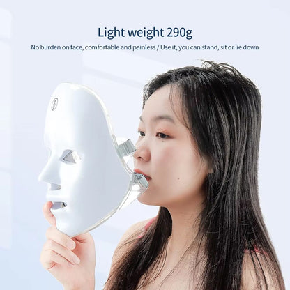 Wireless Photon Rejuvenation LED Beauty Mask 7 Color Face And Neck Therapy 2