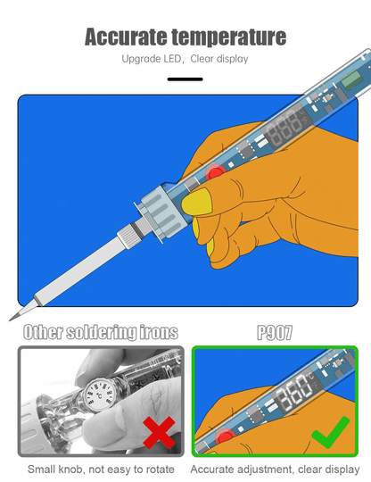 Digital Display Soldering Iron With Adjustable Temperature And Switch Control 5