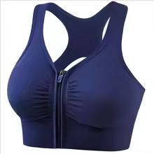 EliteFit Front Zipper Sports Bra  High Support Gym And Yoga Bra 7