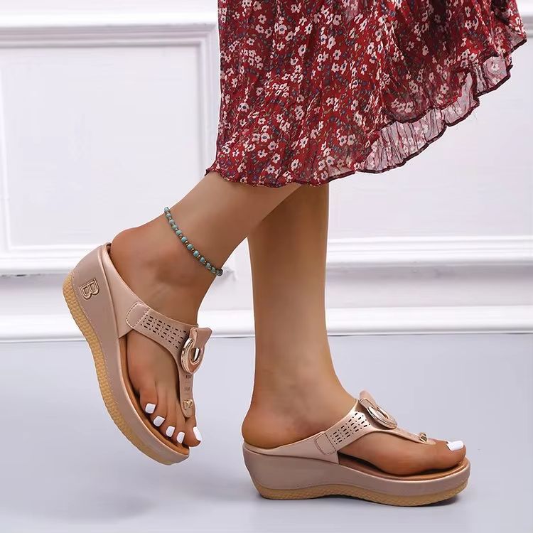 Sunlet Comfort Wedge  Big Size Women Platform Sandals 9