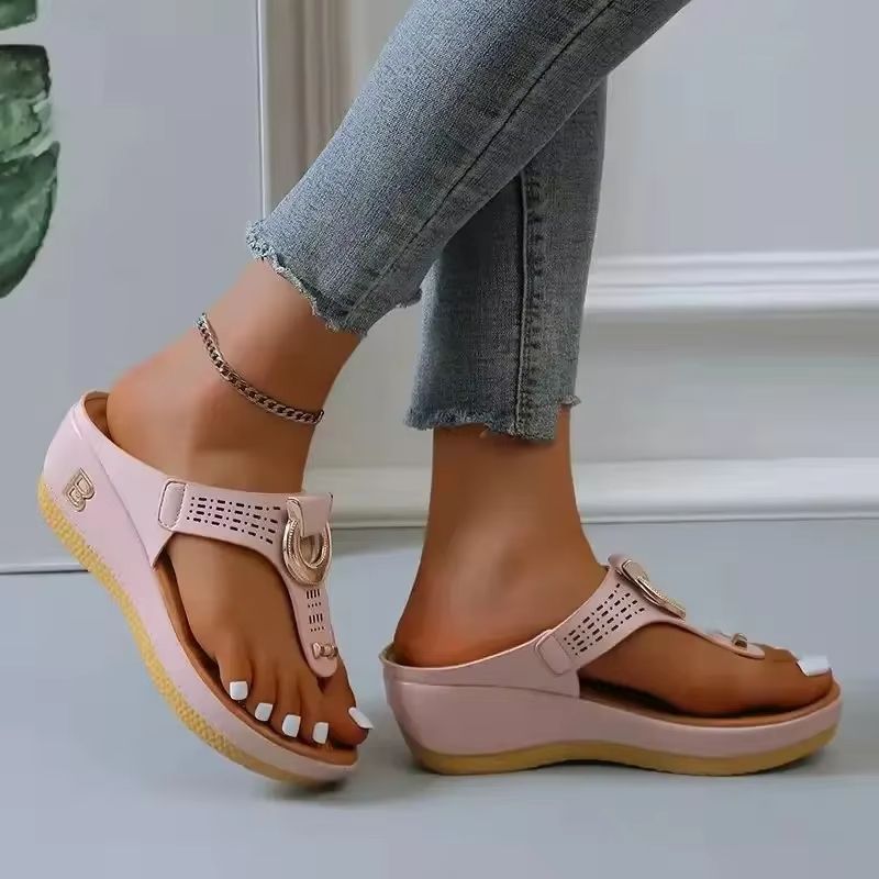 Sunlet Comfort Wedge  Big Size Women Platform Sandals 10