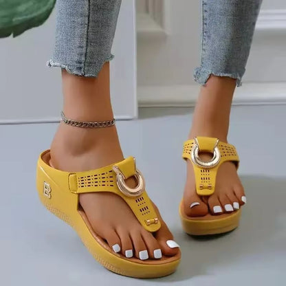 Sunlet Comfort Wedge  Big Size Women Platform Sandals 11
