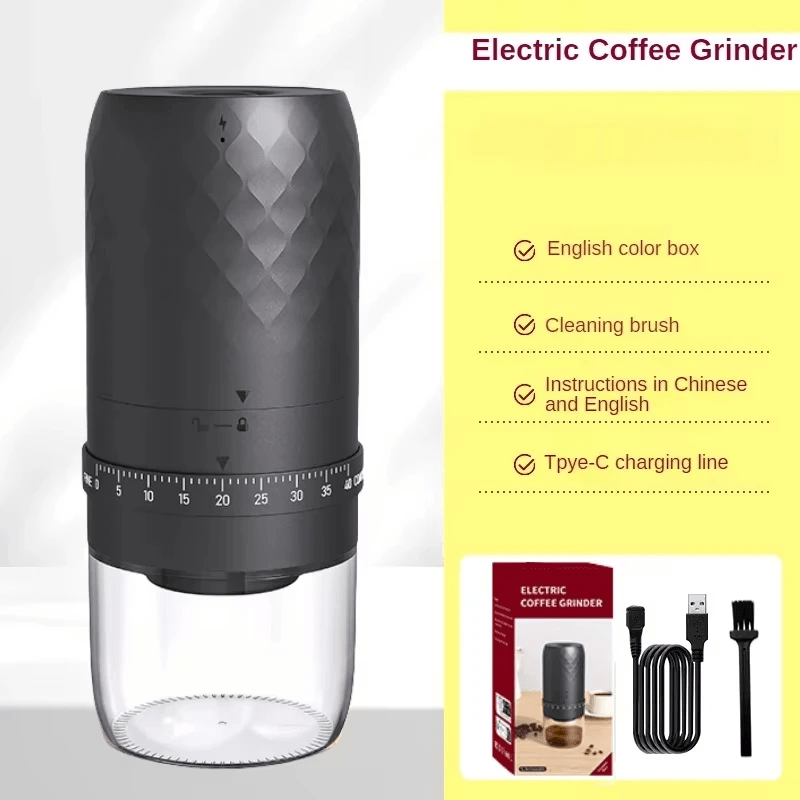 Portable Rechargeable Coffee Bean Grinder With 40 Grinding Settings 7
