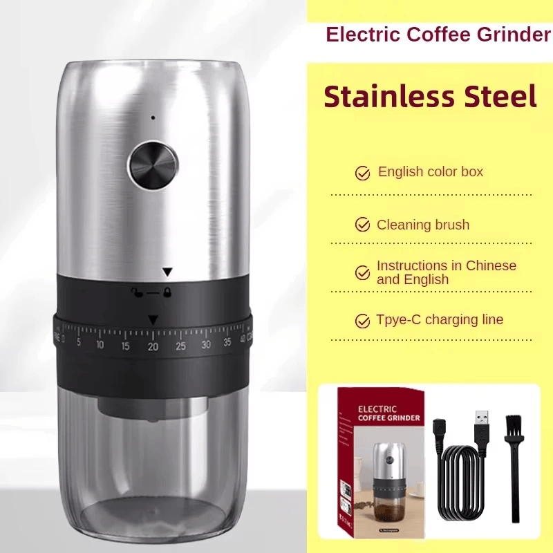 Portable Rechargeable Coffee Bean Grinder With 40 Grinding Settings 8