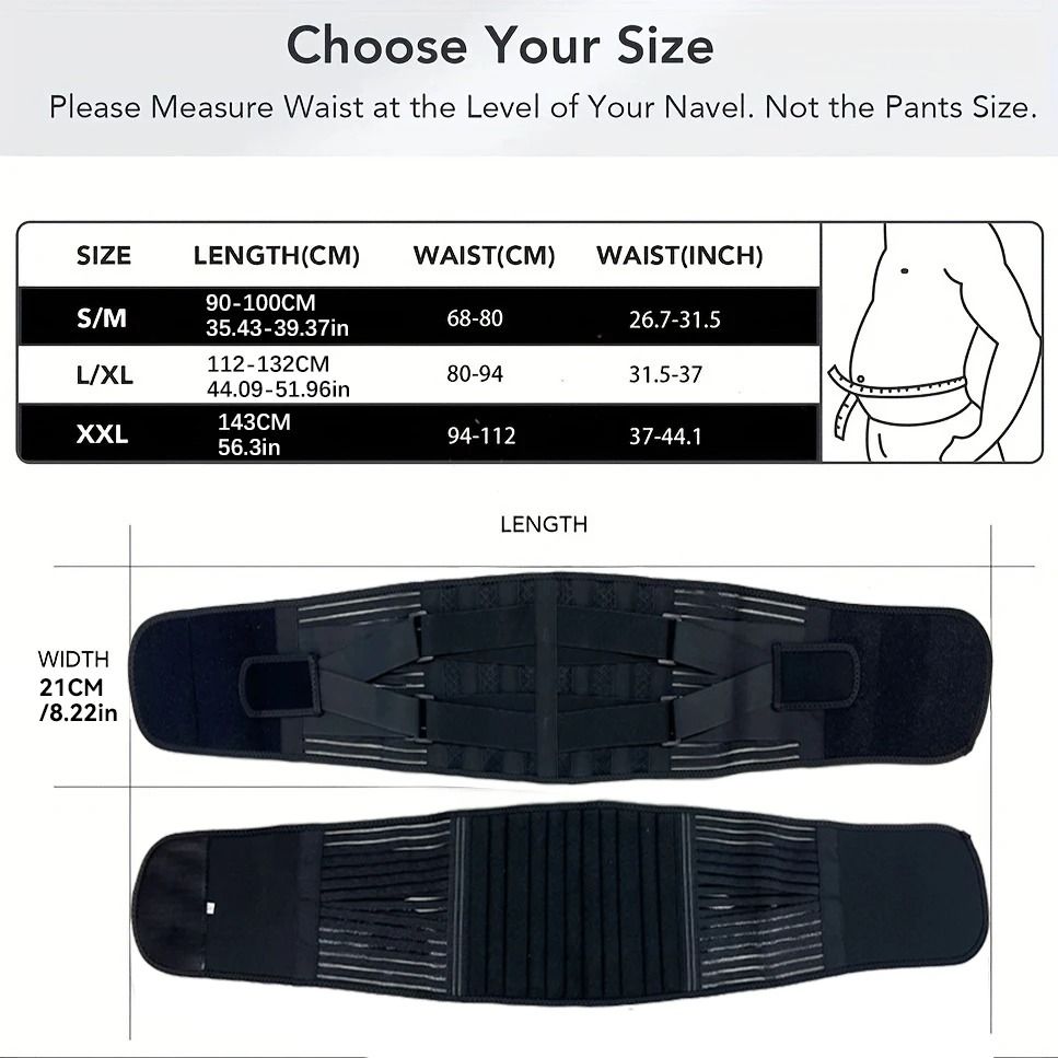 Adjustable Lower Back Brace With Lumbar Support For Pain Relief And Spine Decompression 5