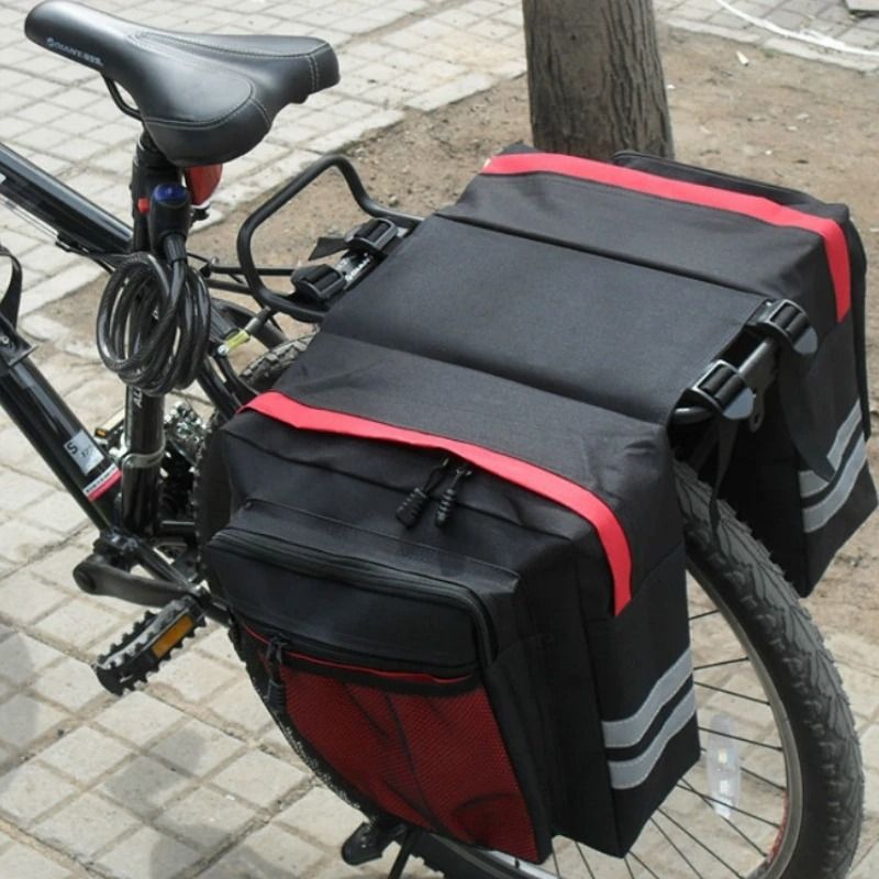Cycling Double Side Camo Trunk Bag Bicycle Rear Rack Pannier for Mountain and Road Bikes