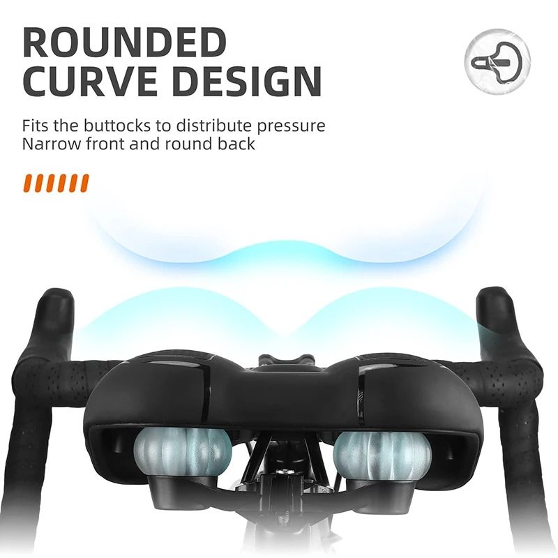 West Biking Breathable Waterproof Bicycle Saddle For MTB And Road Bikes With Shock Absorbing Seat C 2