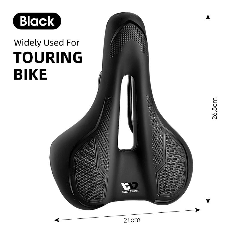 West Biking Breathable Waterproof Bicycle Saddle For MTB And Road Bikes With Shock Absorbing Seat C 14