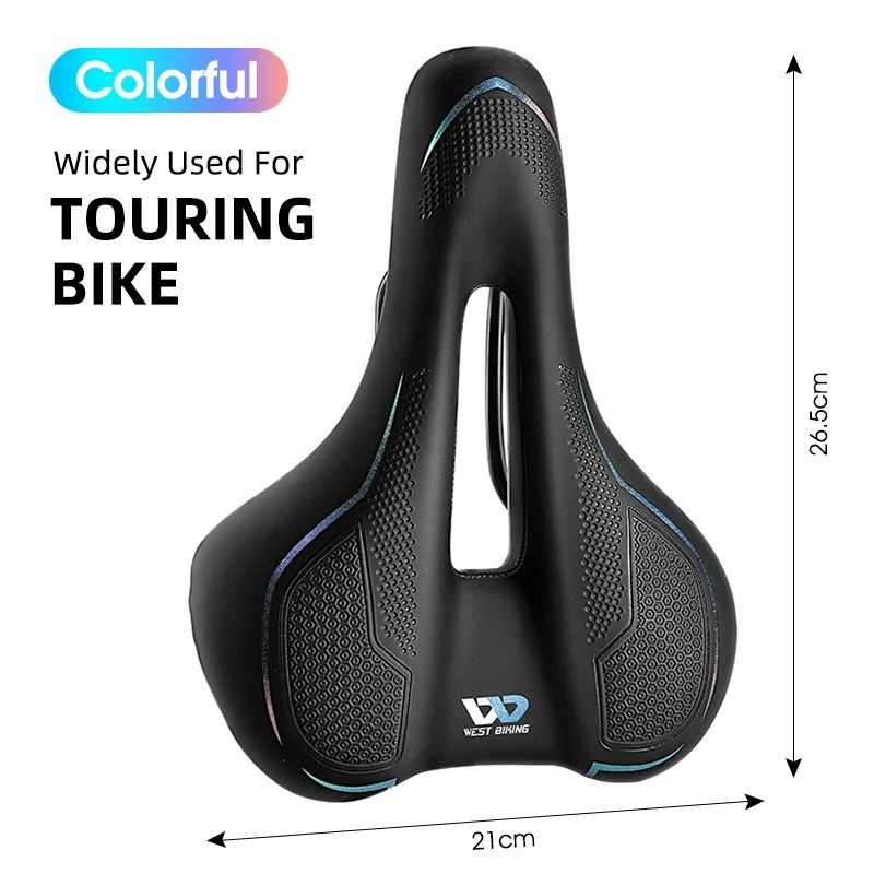 West Biking Breathable Waterproof Bicycle Saddle For MTB And Road Bikes With Shock Absorbing Seat C 8