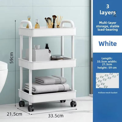 3Tier Rolling Utility Cart For Kitchen Bathroom  Craft  Mobile Storage Organizer With Reinforced Ha 13