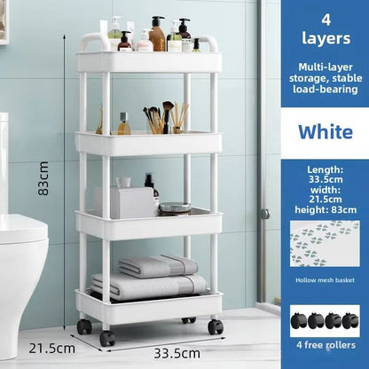 3Tier Rolling Utility Cart For Kitchen Bathroom  Craft  Mobile Storage Organizer With Reinforced Ha 6