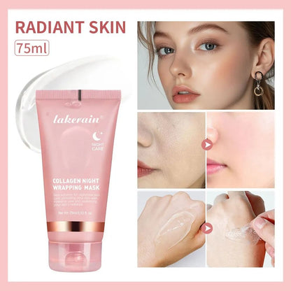 Collagen Night Wrapping Peel Off Mask 75ml Hydrating Korean Facial Mask Cream For Overnight Skin Re 1