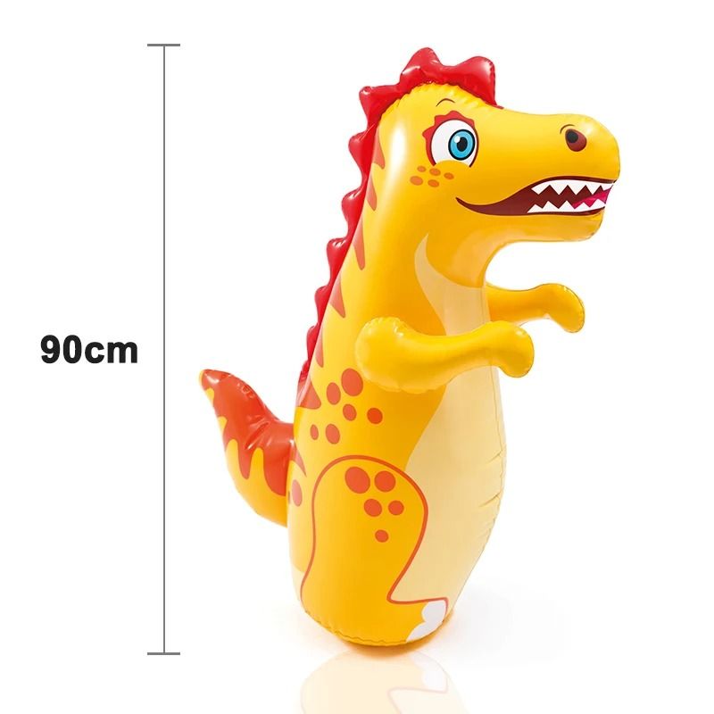 Inflatable Standing Punching Bag For Kids And Adults  Dinosaur Design Tumbler Toy For Outdoor Sport 3