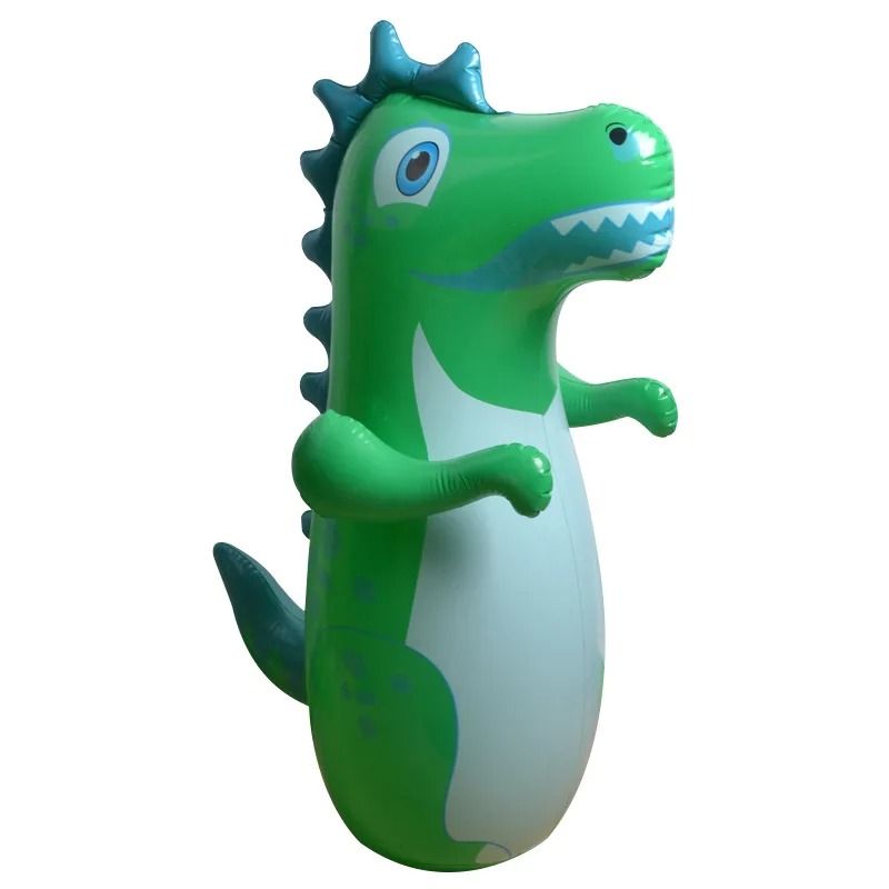 Inflatable Standing Punching Bag For Kids And Adults  Dinosaur Design Tumbler Toy For Outdoor Sport 5