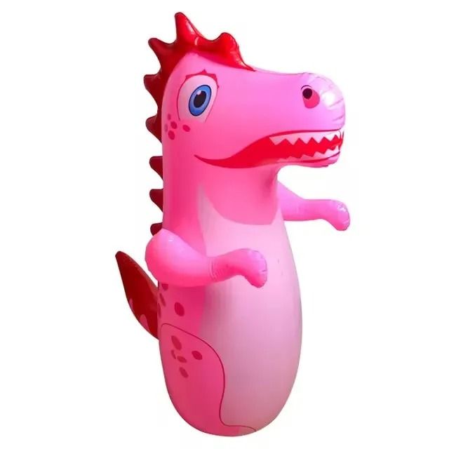 Inflatable Standing Punching Bag For Kids And Adults  Dinosaur Design Tumbler Toy For Outdoor Sport 7