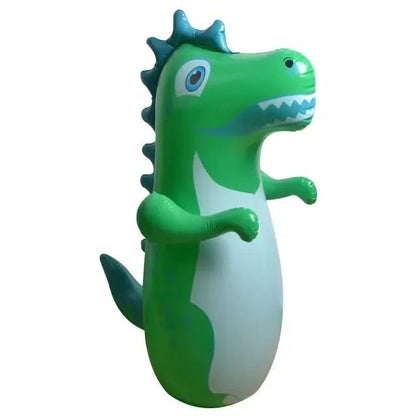 Inflatable Standing Punching Bag For Kids And Adults  Dinosaur Design Tumbler Toy For Outdoor Sport 8