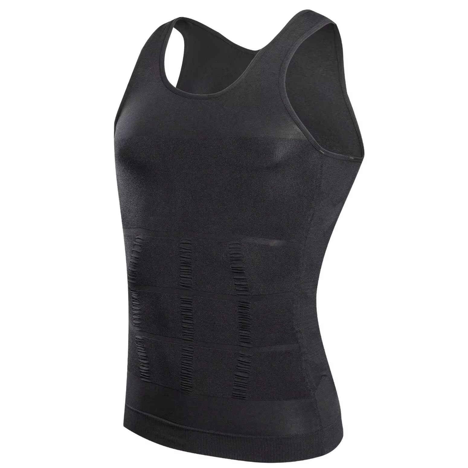 YBFDO Men Body Shaper Slimming Compression Vest Undershirt Seamless Waist Trainer Tank Top Belly Co 2