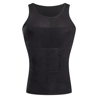 YBFDO Men Body Shaper Slimming Compression Vest Undershirt Seamless Waist Trainer Tank Top Belly Co 6