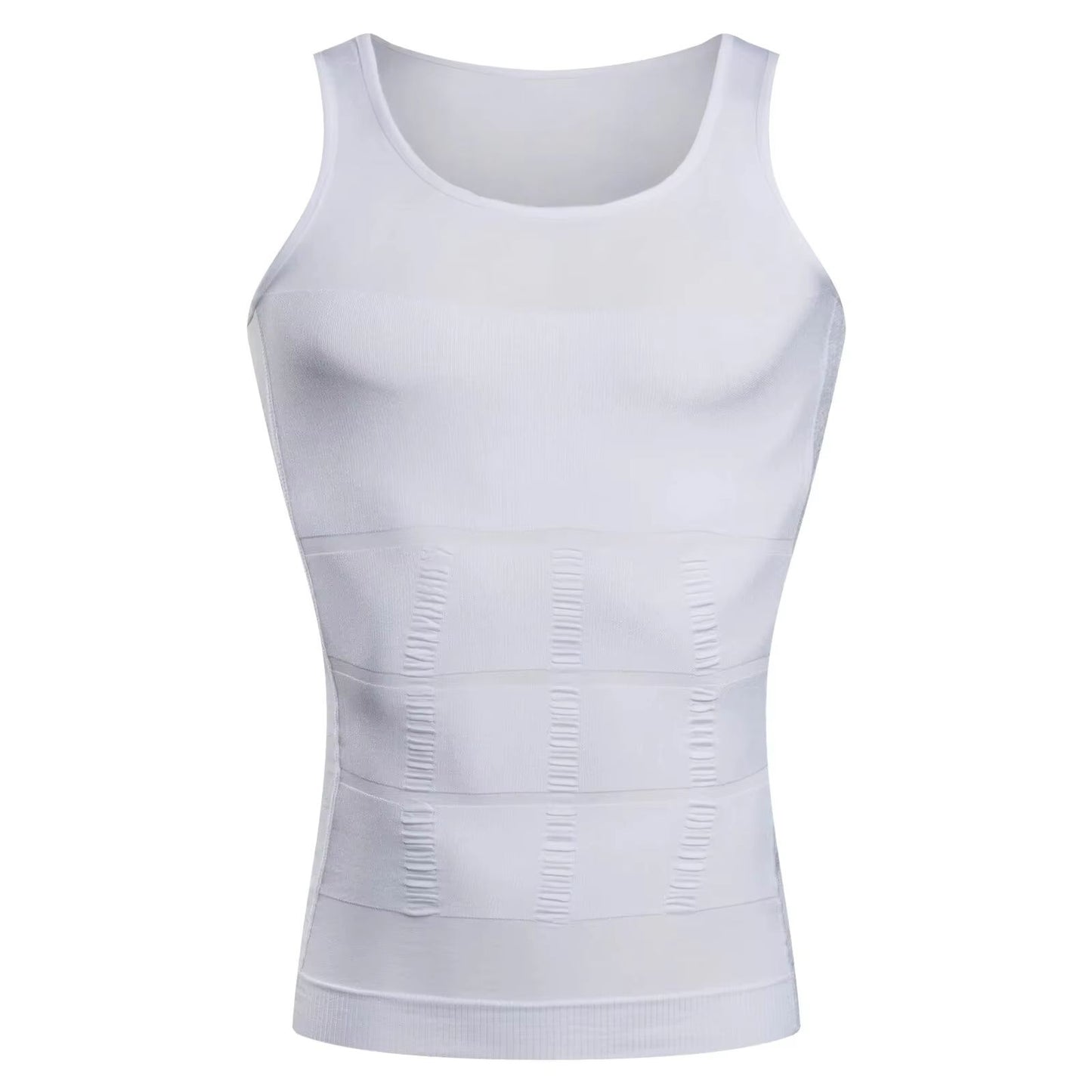 YBFDO Men Body Shaper Slimming Compression Vest Undershirt Seamless Waist Trainer Tank Top Belly Co 7