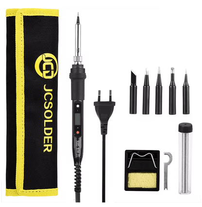 JCD 80W Adjustable Temperature Soldering Iron Kit With LCD Display 7
