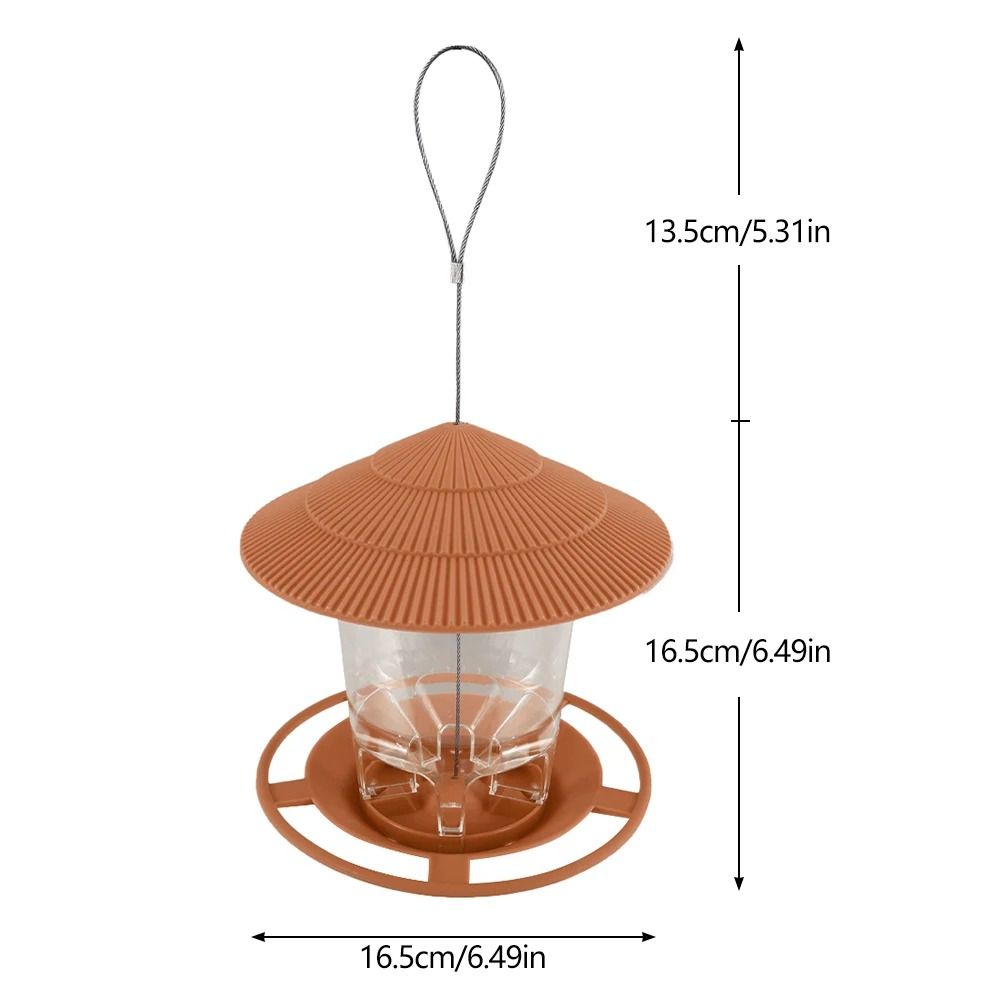 Outdoor Hanging Bird Feeder Gazebo Style With Rope For Wild Birds And Garden Decor 9