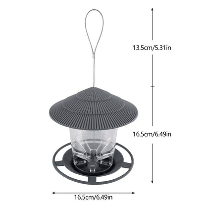 Outdoor Hanging Bird Feeder Gazebo Style With Rope For Wild Birds And Garden Decor 5