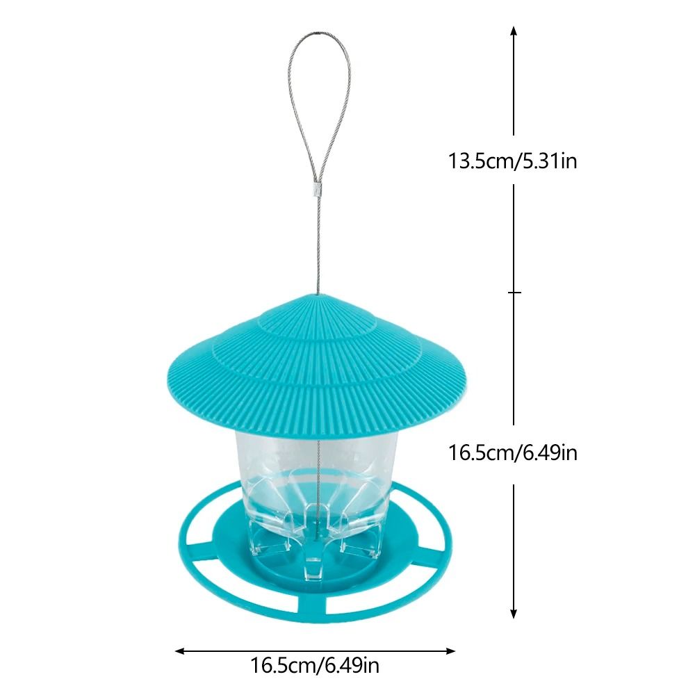 Outdoor Hanging Bird Feeder Gazebo Style With Rope For Wild Birds And Garden Decor 8