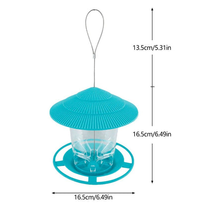 Outdoor Hanging Bird Feeder Gazebo Style With Rope For Wild Birds And Garden Decor 8