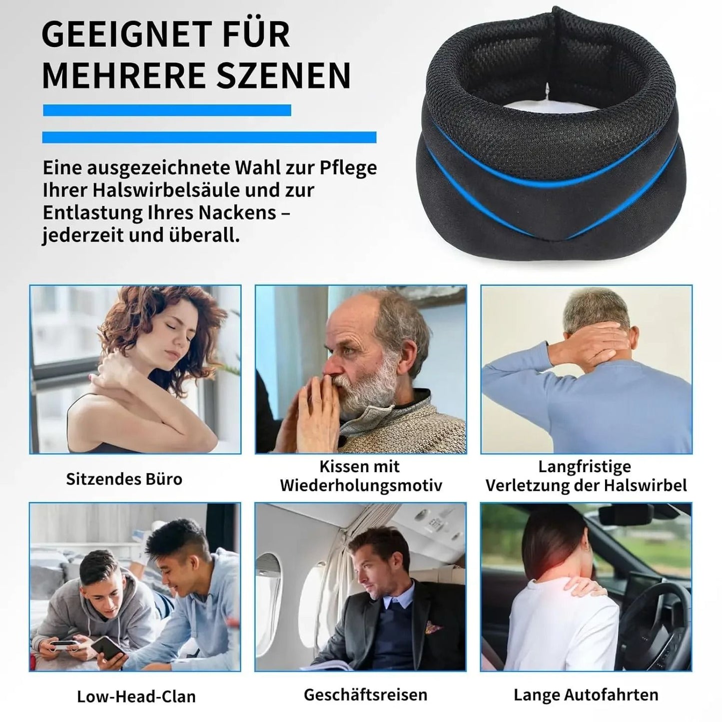 Neck Brace Support Pillow For Snoring Relief And Neck Pain Comfort 3
