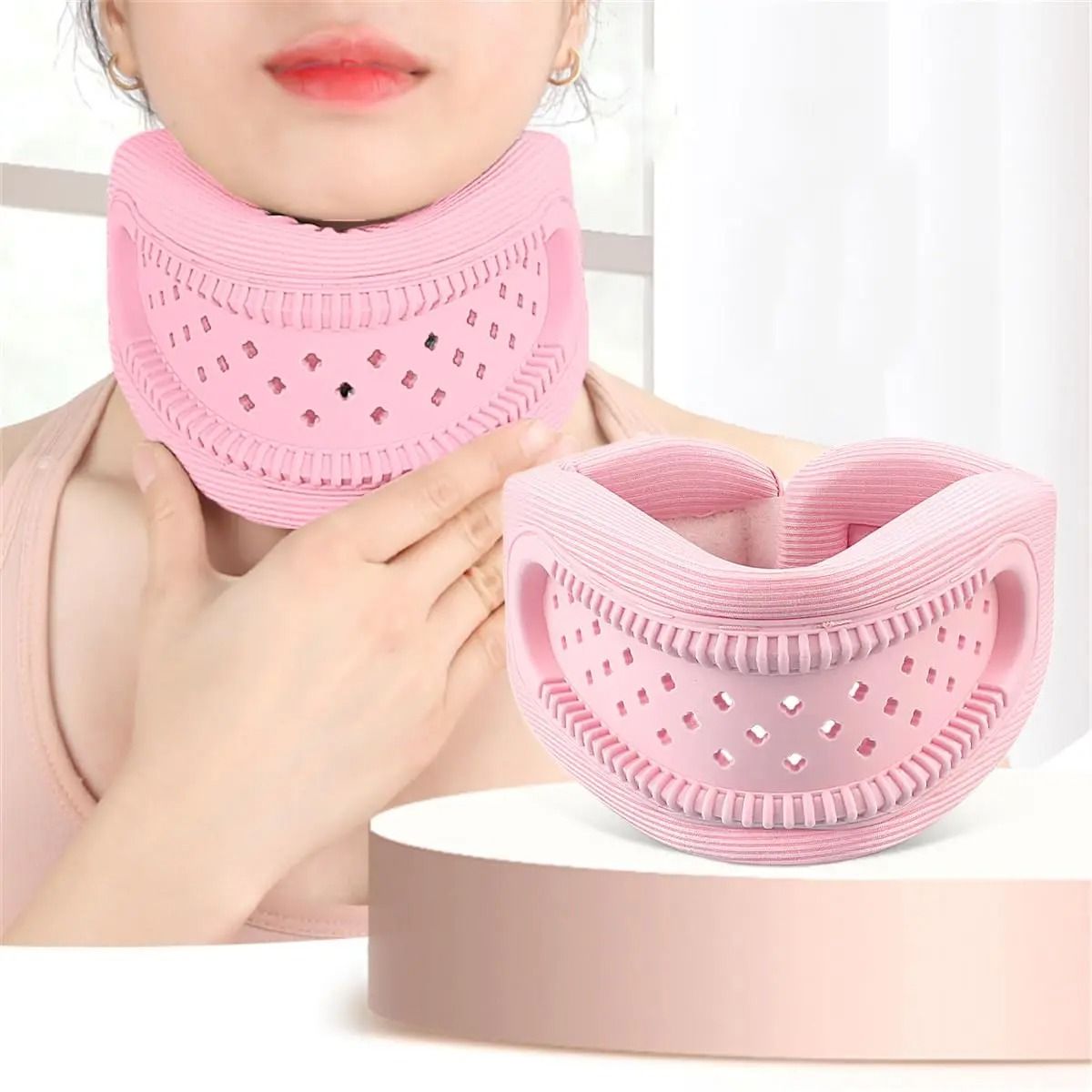 Neck Brace Support Pillow For Snoring Relief And Neck Pain Comfort 11