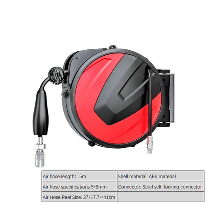 Air Drum Automatic Telescopic Recovery Winder Air Pump Pu Yarn Clamping for Car Wash And Beauty