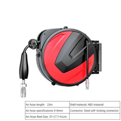 Air Drum Automatic Telescopic Recovery Winder Air Pump Pu Yarn Clamping for Car Wash And Beauty
