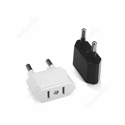 Plug Adapter, Travel Power Converter Euro Socket Electrical Outlet Charger for American to European Use